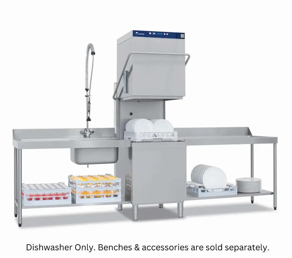 Eurowash Hood Type Dishwasher 500x500mm Rack 400V/6.7Kw EW800E