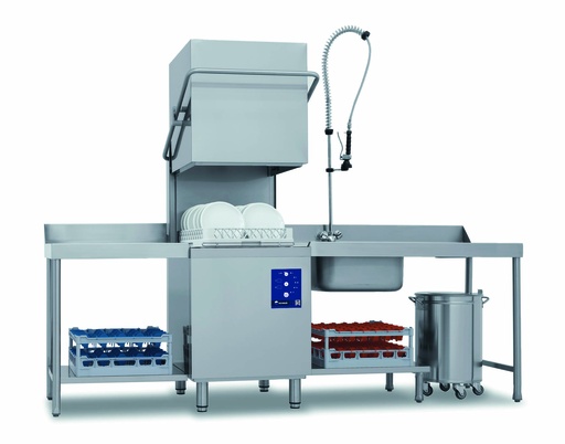 [ew393e] Eurowash Hood Type Dishwasher 500x500mm Rack 240V/16A EW393E